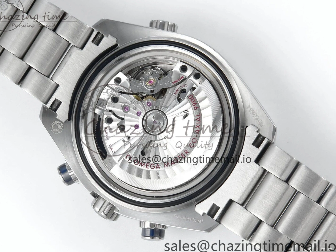 1231 FreshLook Planet Ocean Master Chronometer 600M 45.5mm SS SCF 1:1 Best Edition Black Bezel Black Dial on SS Bracelet A9900 Super Clone 7675